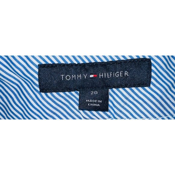 Tommy Hilfiger Women's Light Blue Cotton Blend Pants Size 20 - Picture 3 of 3